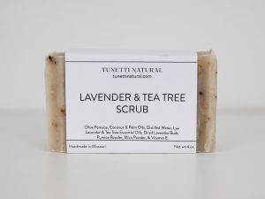 Lavender Tea Tree Scrub Bar Soap