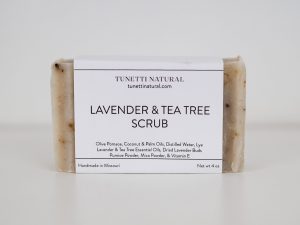 Lavender Tea Tree Scrub Bar Soap