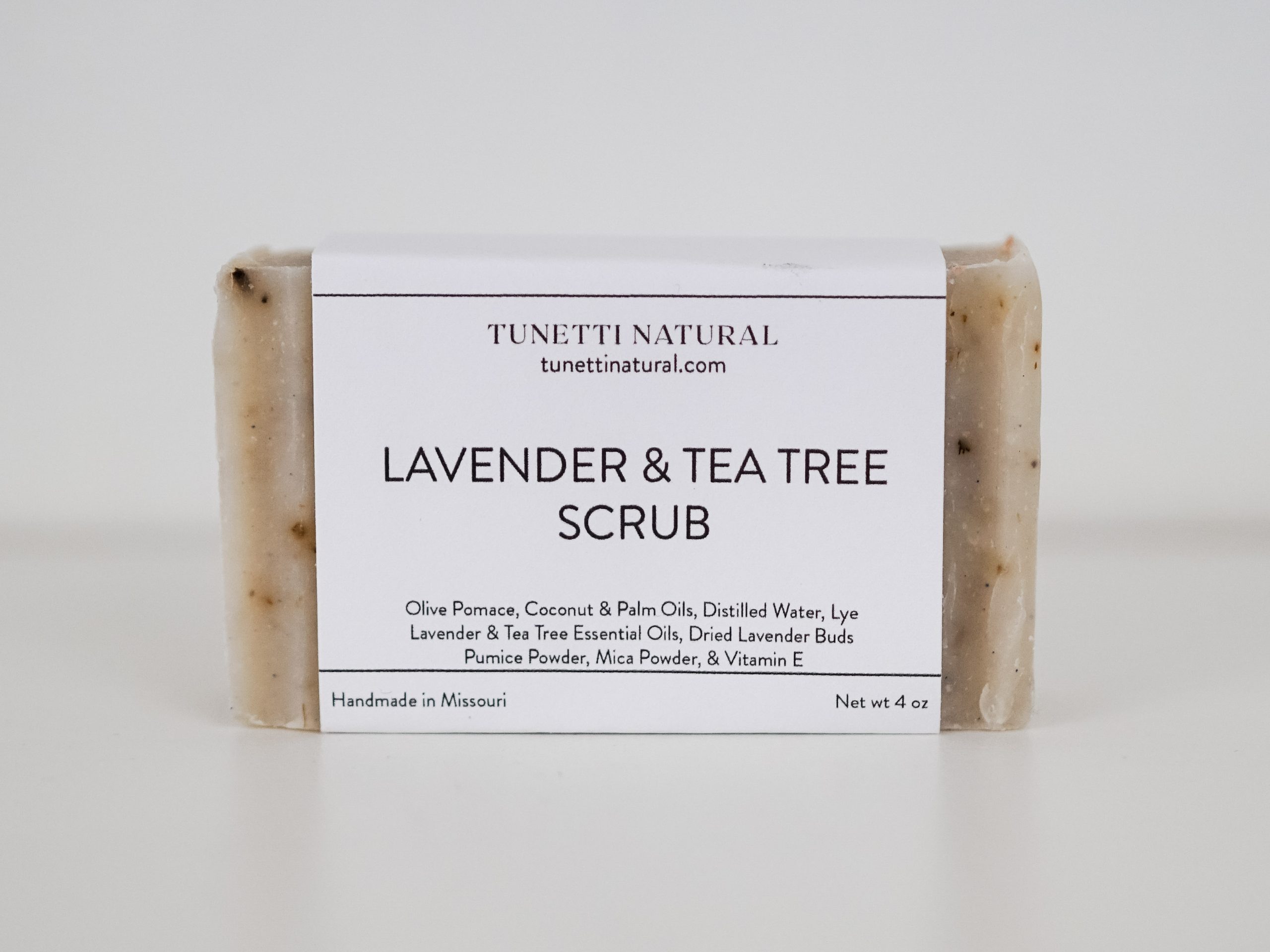 Lavender Tea Tree Scrub Bar Soap