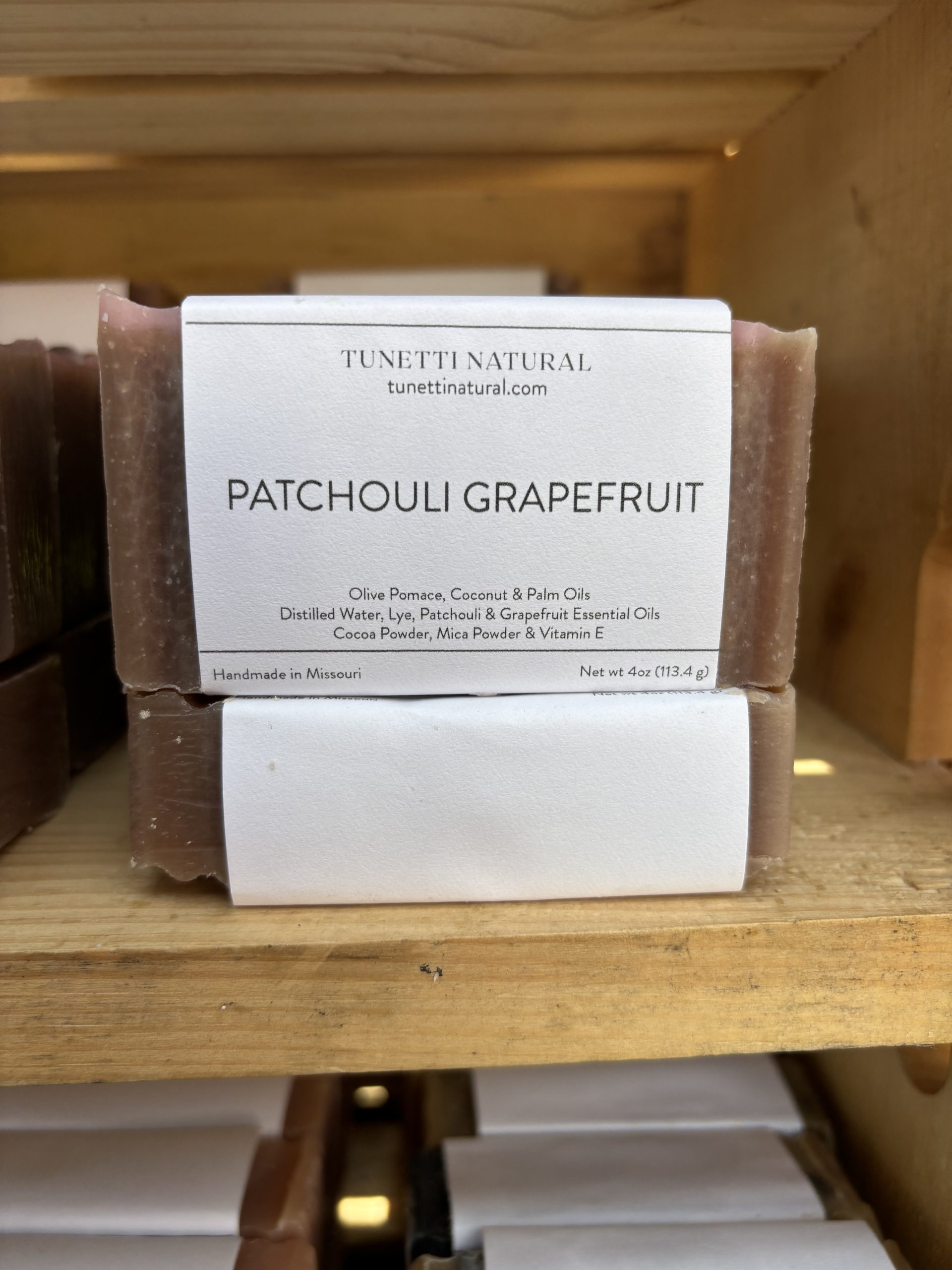 Patchouli Grapefruit Bar Soap - Image 2